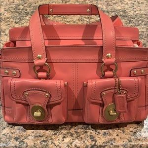 COACH Legacy Leather Double Turn-lock Pocket Purse